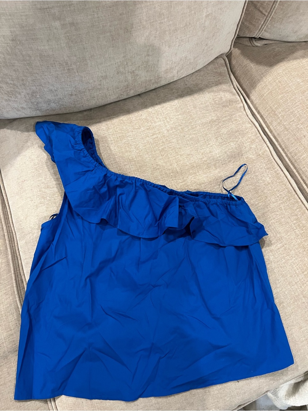 Banana Republic One-Shoulder Ruffle Top (L)